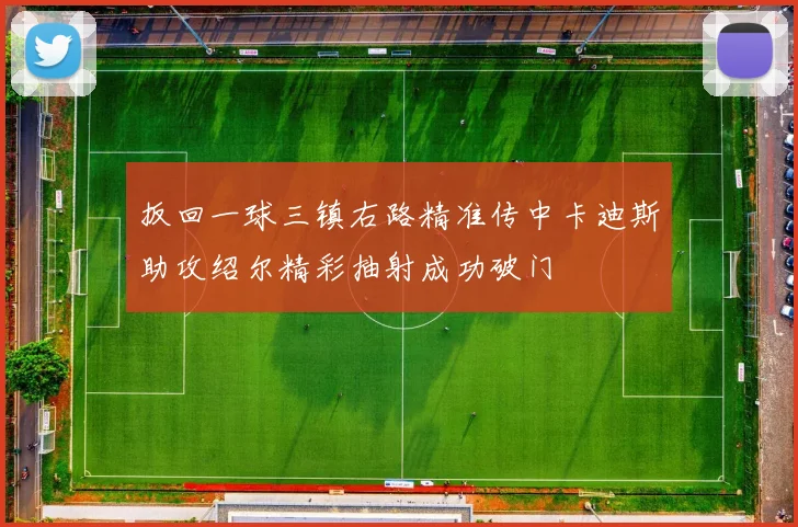 扳回一球三镇右路精准传中卡迪斯助攻绍尔精彩抽射成功破门